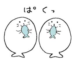 Twins of seals part2 sticker #15761245