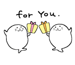 Twins of seals part2 sticker #15761255
