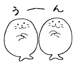 Twins of seals part2 sticker #15761258