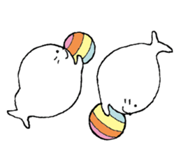 Twins of seals part2 sticker #15761263