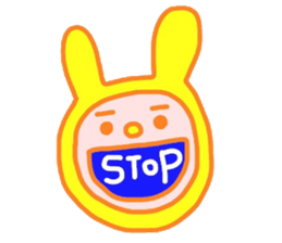 Probably yellow rabbit sticker #15761280