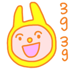 Probably yellow rabbit sticker #15761292