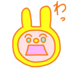 Probably yellow rabbit sticker #15761300