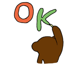 Chansuke,a girl in a bear costume. Basic sticker #15761650