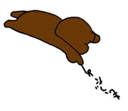 Chansuke,a girl in a bear costume. Basic sticker #15761655