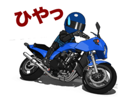 Black screen rider sticker #15763104