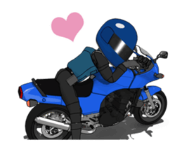 Black screen rider sticker #15763108