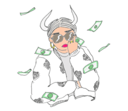 Taurus girls sticker #15763327