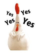 Chickenmom dancing and vacuuming ENGver sticker #15763476