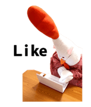 Chickenmom dancing and vacuuming ENGver sticker #15763481