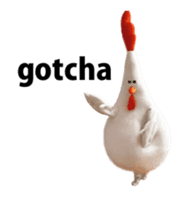 Chickenmom dancing and vacuuming ENGver sticker #15763482