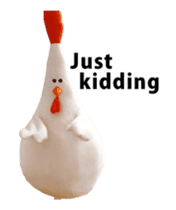 Chickenmom dancing and vacuuming ENGver sticker #15763484