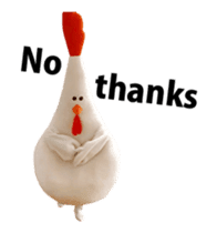 Chickenmom dancing and vacuuming ENGver sticker #15763490