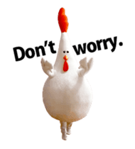 Chickenmom dancing and vacuuming ENGver sticker #15763493