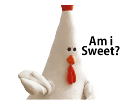 Chickenmom dancing and vacuuming ENGver sticker #15763494