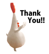 Chickenmom dancing and vacuuming ENGver sticker #15763496