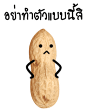 Peanut funny. sticker #15763531