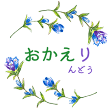 words flower shop sticker #15763595