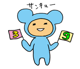Ayanosuke,a girl in a mouse costume. sticker #15764375