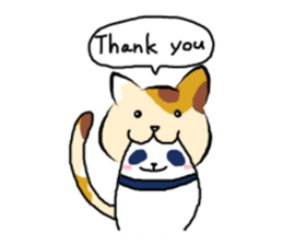 The panda which is bitten by a cat. sticker #15764451