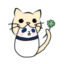 The panda which is bitten by a cat. sticker #15764460