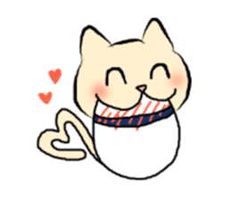 The panda which is bitten by a cat. sticker #15764476