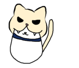 The panda which is bitten by a cat. sticker #15764480