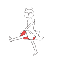 Dukdik Rabbit eiei sticker #15764664