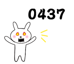 Bunny digital language sticker #15765813