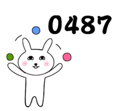 Bunny digital language sticker #15765814