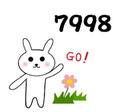 Bunny digital language sticker #15765834