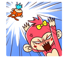 Two Happy Monkeys sticker #15765883