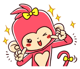 Two Happy Monkeys sticker #15765886