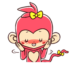 Two Happy Monkeys sticker #15765890