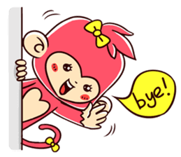 Two Happy Monkeys sticker #15765892