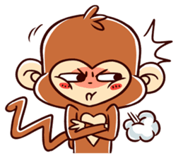 Two Happy Monkeys sticker #15765893