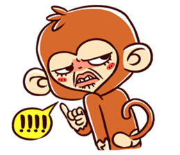 Two Happy Monkeys sticker #15765894