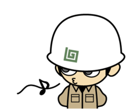 hard-boiled egg is in a building site 2 sticker #15766514