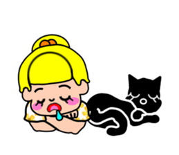 so cute boy&girl's happy life 2 sticker #15767060