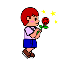 so cute boy&girl's happy life 2 sticker #15767062