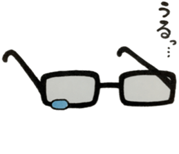 Talking glasses! sticker #15768168