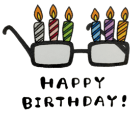 Talking glasses! sticker #15768190