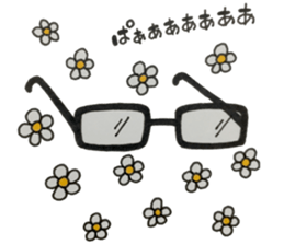 Talking glasses! sticker #15768191