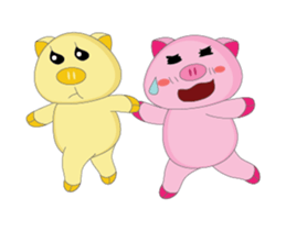 Lovely Time of Pink Couple Animated sticker #15768715