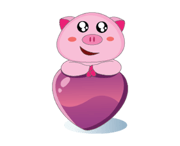 Lovely Time of Pink Couple Animated sticker #15768726