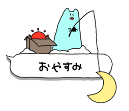 Rabbits on the balloon sticker #15769491