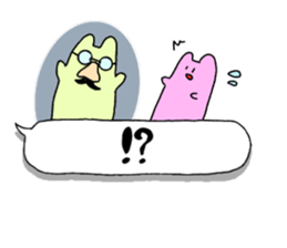 Rabbits on the balloon sticker #15769497