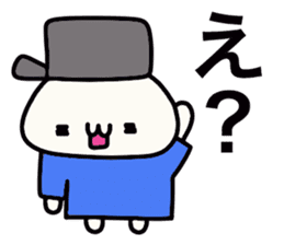 Hat favorite cat (selfish blue clothes) sticker #15769721