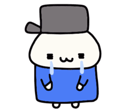 Hat favorite cat (selfish blue clothes) sticker #15769725