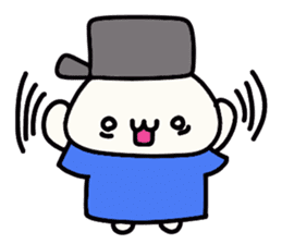 Hat favorite cat (selfish blue clothes) sticker #15769726